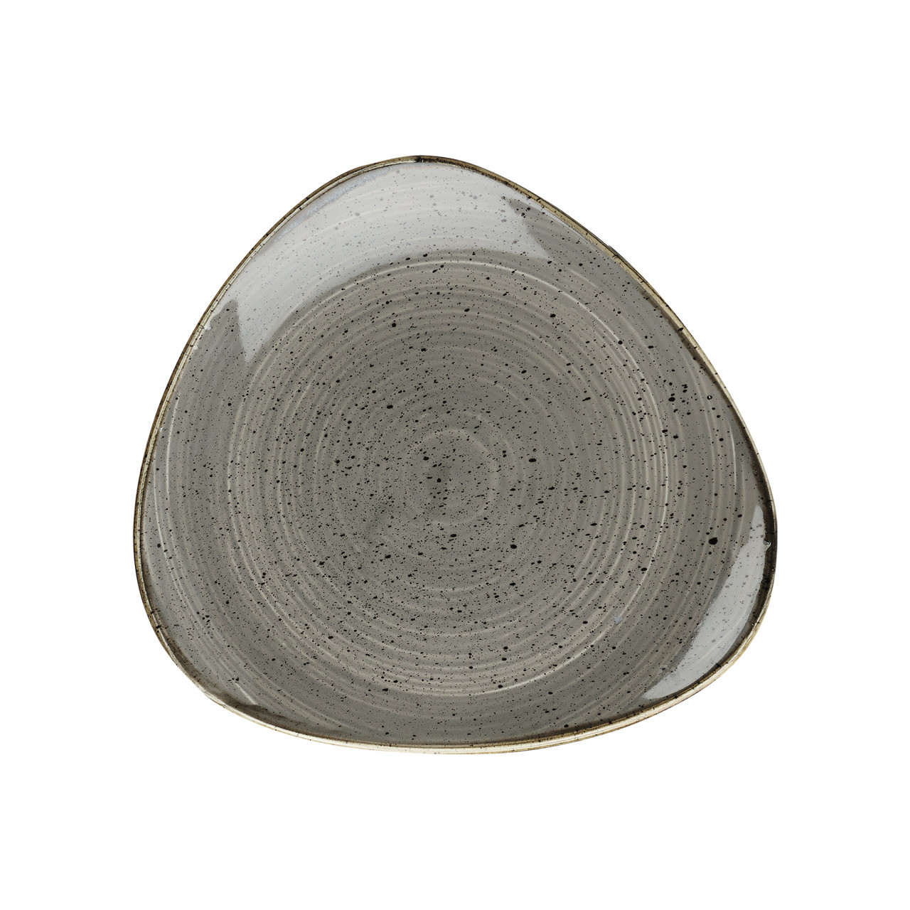 Stonecast, Teller Lotus dreieckig 265 mm Peppercorn Grey